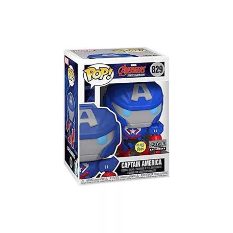 Funko POP! Marvel: Mech- CapAmerica (GW)(Exclusive)-FK55633