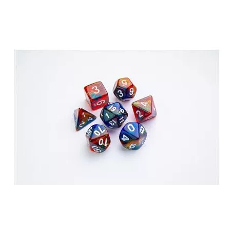 Gamegenic - Galaxy Series - Mars - RPG Dice Set (7pcs)-GGS50015ML