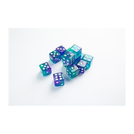 Gamegenic - Galaxy Series - Neptune - D6 Dice Set 16 mm (12 pcs)-GGS50018ML