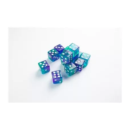 Gamegenic - Galaxy Series - Neptune - D6 Dice Set 16 mm (12 pcs)-GGS50018ML