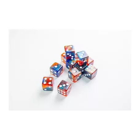 Gamegenic - Galaxy Series - Mars - D6 Dice Set 16 mm (12 pcs)-GGS50020ML