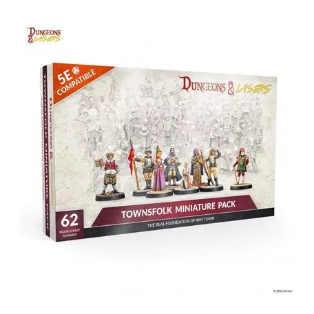 Dungeons & Lasers - Townsfolk Miniature Pack - EN-DNL0036