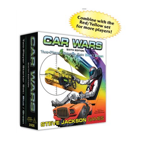 Car Wars 6th Edition Two-Player Starter Set Blue/Green - EN-SJG2406
