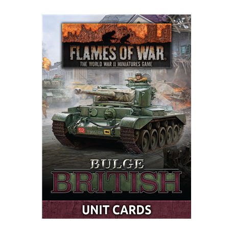 Flames Of War - Bulge: British Unit Cards (66x Cards) - EN-FW272U