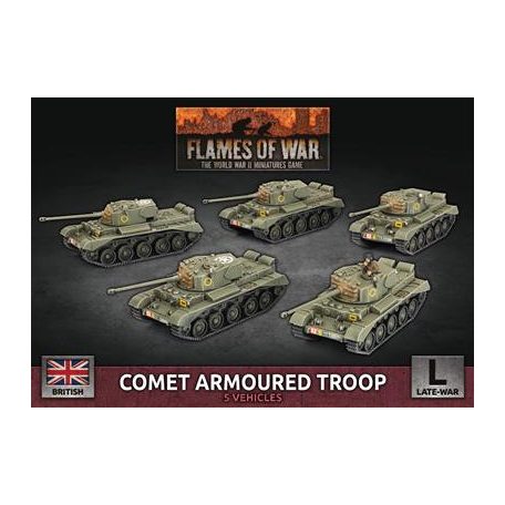 Flames Of War - Comet Armoured Troop (5x Plastic) - EN-BBX71