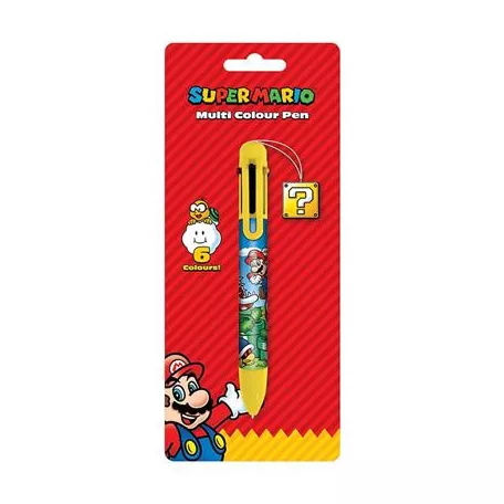 Pyramid Multi Colour Pen - Super Mario (Colour Block)-SR73429