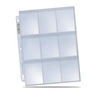 UP - Secure Platinum - 9-Pocket Pages (3 Hole) Display (100 Pages)-84732