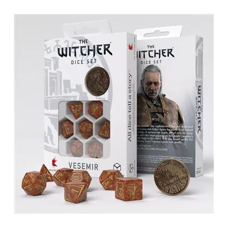 The Witcher Dice Set Vesemir - The Wise Witcher-SWVE03