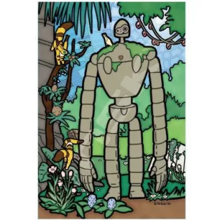 Castle in the Sky - Stained glass Jigsaw Puzzle 126P Robot Gardener-ENSKY-19003