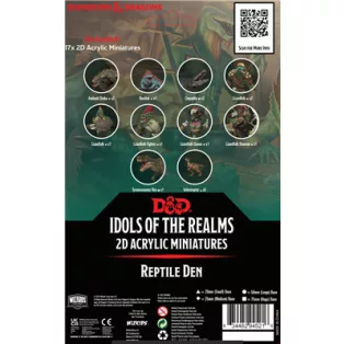 D&D Idols of the Realms: Scales & Tails - Reptile Den - 2D Set-94521