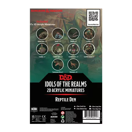 D&D Idols of the Realms: Scales & Tails - Reptile Den - 2D Set-94521