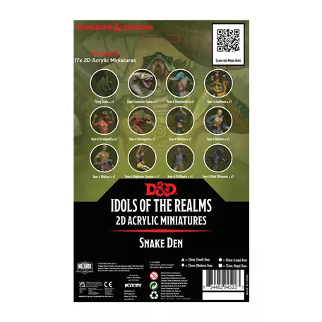 D&D Idols of the Realms: Scales & Tails - Snake Den - 2D Set-94522