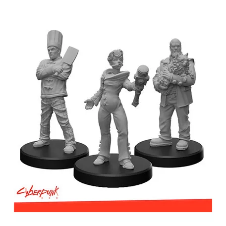 MFC - Cyberpunk Red Miniatures - Edgerunners H - Fixer, Media, Solo-MFC33021