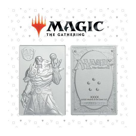 Magic the Gathering Limited Edition .999 Silver Plated Karn Metal Collectible-HAS-MAG40