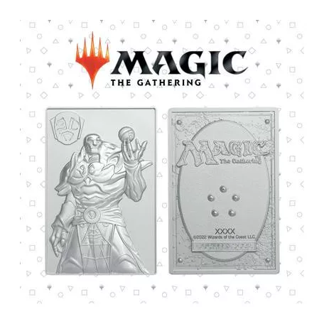 Magic the Gathering Limited Edition .999 Silver Plated Karn Metal Collectible-HAS-MAG40