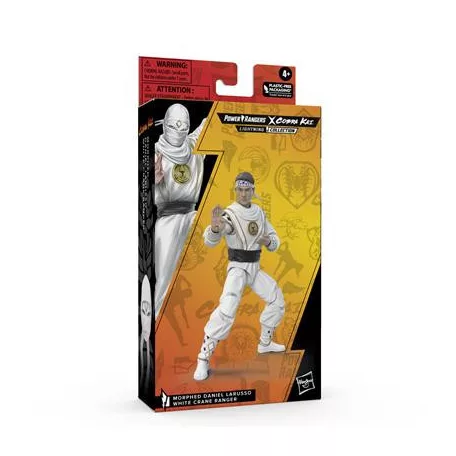 Power Rangers Lightning Coll. Mighty Morphin X Cobra Kai Daniel LaRusso Morphed White Crane Ranger-F77685L00