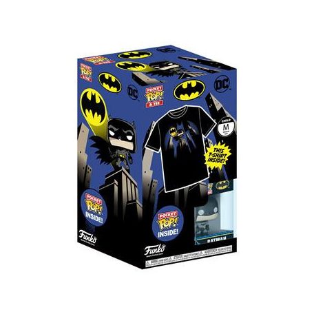 Funko Pocket Pop & Tee: DC - Batman-FK63527