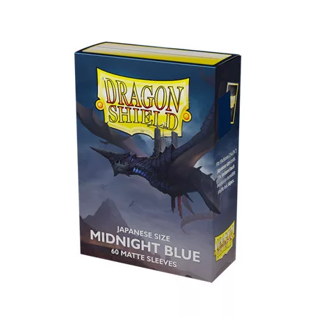Dragon Shield Japanese size Matte Sleeves - Midnight Blue (60 Sleeves)-AT-11157