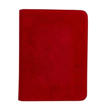 UP - Vivid Deluxe 9-Pocket Zippered PRO-Binder: Red-15934