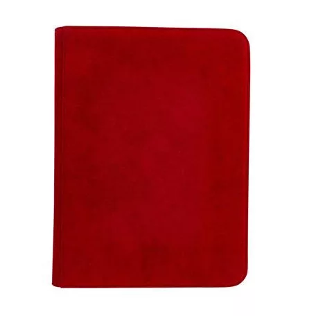 UP - Vivid Deluxe 9-Pocket Zippered PRO-Binder: Red-15934