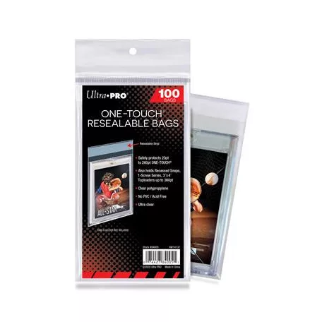 UP - Standard Sleeves - One Touch Resealable Bags (100 Bags)-84005