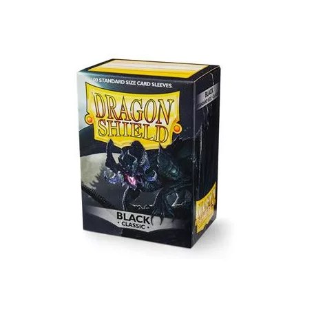 Dragon Shield Standard Sleeves - Black (100 Sleeves)-AT-10002