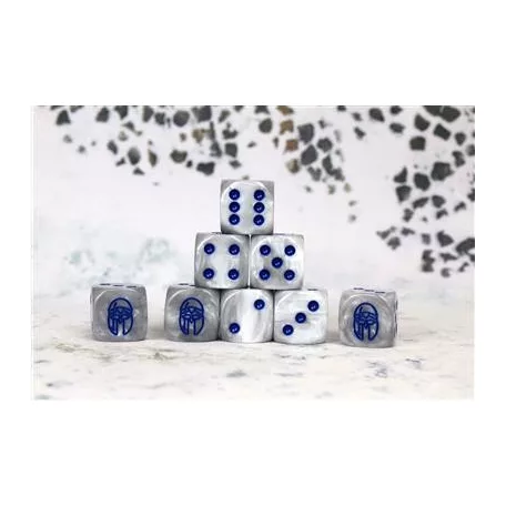 Conquest - Baron of Dice: City States Faction Dice on Gray swirl Dice-PBW8521