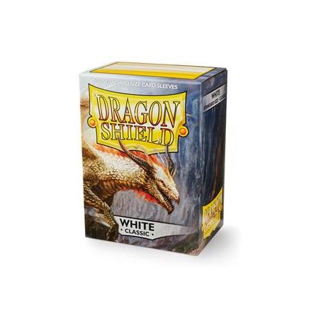 Dragon Shield Standard Sleeves - White (100 Sleeves)-AT-10005