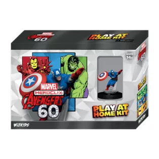 Marvel HeroClix: Avengers 60th Anniversary Play at Home Kit Captain America-84906