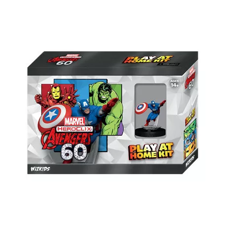 Marvel HeroClix: Avengers 60th Anniversary Play at Home Kit Captain America-84906