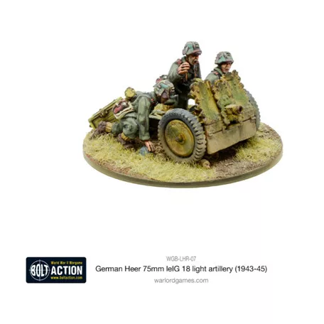 Bolt Action - German Heer 75mm leIG 18 light artillery (1943-45) - EN-WGB-LHR-07