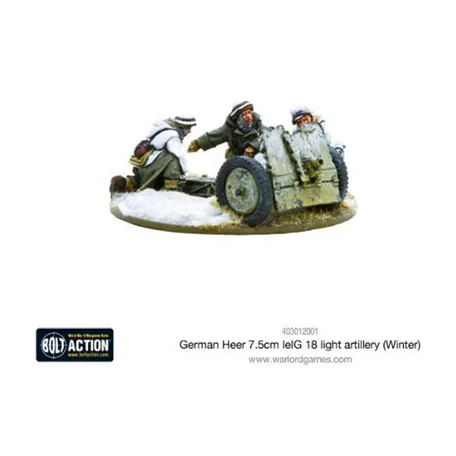 Bolt Action - German Heer 7.5cm leIG 18 light artillery (Winter) - EN-403012001