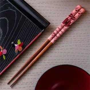 Kiki's Delivery Service - Lacquered Chopsticks 21cm Pink Sketches-SKATER-60169