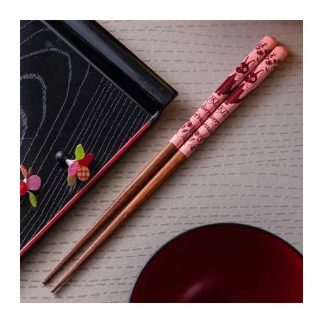 Kiki's Delivery Service - Lacquered Chopsticks 21cm Pink Sketches-SKATER-60169