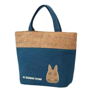 My Neighbor Totoro - Ghibli - Lunch Bag cork & denim style-SKATER-38935