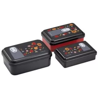 Spirited Away - Set of 3 Lunch Box No Face & Lantern-SKATER-54771