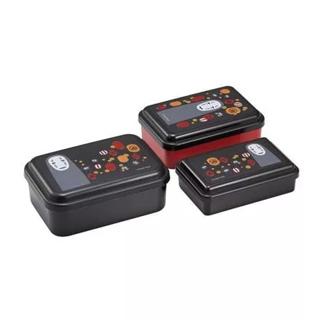 Spirited Away - Set of 3 Lunch Box No Face & Lantern-SKATER-54771