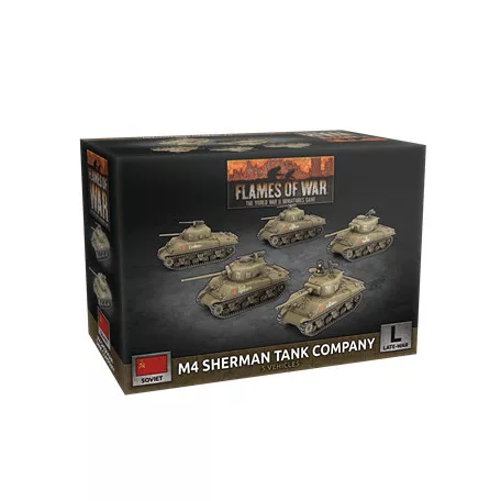Flames of War: M4 Sherman Tank Company (x5 Plastic) - EN-SBX84