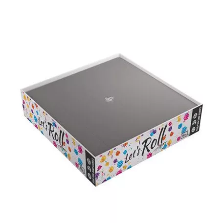 Gamegenic - Magnetic Dice Tray Square Black/Gray-GGS60046ML