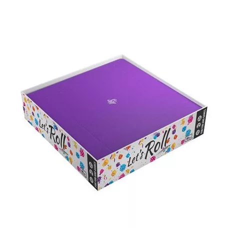 Gamegenic - Magnetic Dice Tray Square Black/Purple-GGS60047ML
