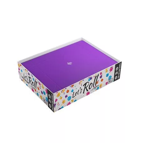 Gamegenic - Magnetic Dice Tray Rectangular Black/Purple-GGS60053ML