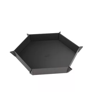 Gamegenic - Magnetic Dice Tray Hexagonal Black/Gray-GGS60058ML