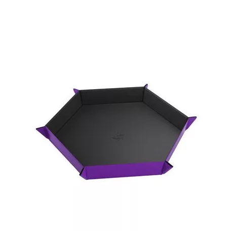 Gamegenic - Magnetic Dice Tray Hexagonal Black/Purple-GGS60059ML