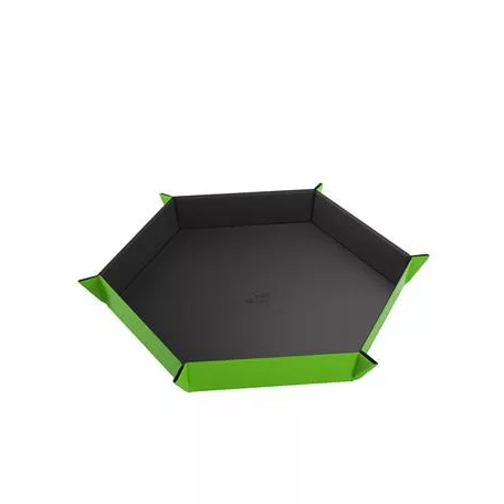 Gamegenic - Magnetic Dice Tray Hexagonal Black/Green-GGS60060ML