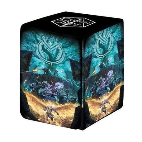 UP - Printed Leatherette Alcove Deck Box featuring: Vox Machina Art from Critical Role-16094