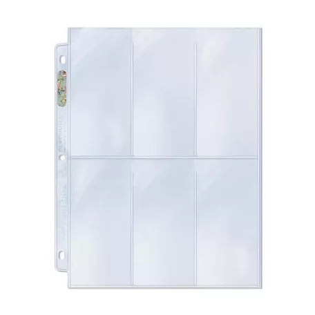 UP - 6-Pocket Platinum Page with 2-1/2" X 5-1/4" Pockets-81420
