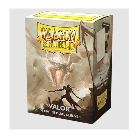 Dragon Shield Standard size Matte Dual Sleeves - Valor (100 Sleeves)-AT-15059