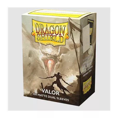 Dragon Shield Standard size Matte Dual Sleeves - Valor (100 Sleeves)-AT-15059