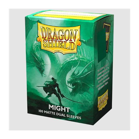 Dragon Shield Standard size Matte Dual Sleeves - Might (100 Sleeves)-AT-15058