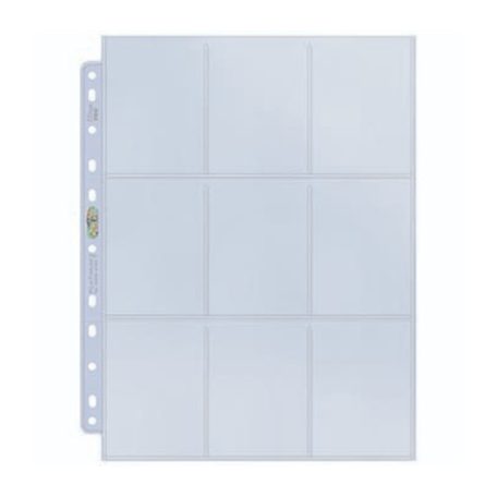 UP - Platinum 9-Pocket Pages (11 Hole) Display (100 Pages)-83423